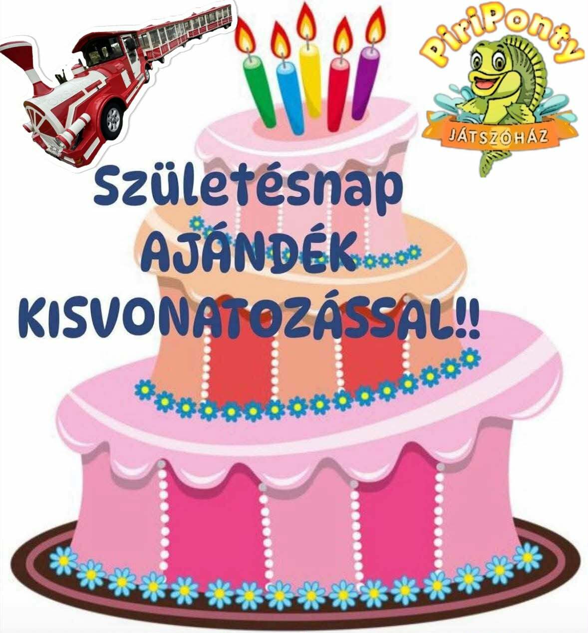 születésnap ajándék kisvonatozással